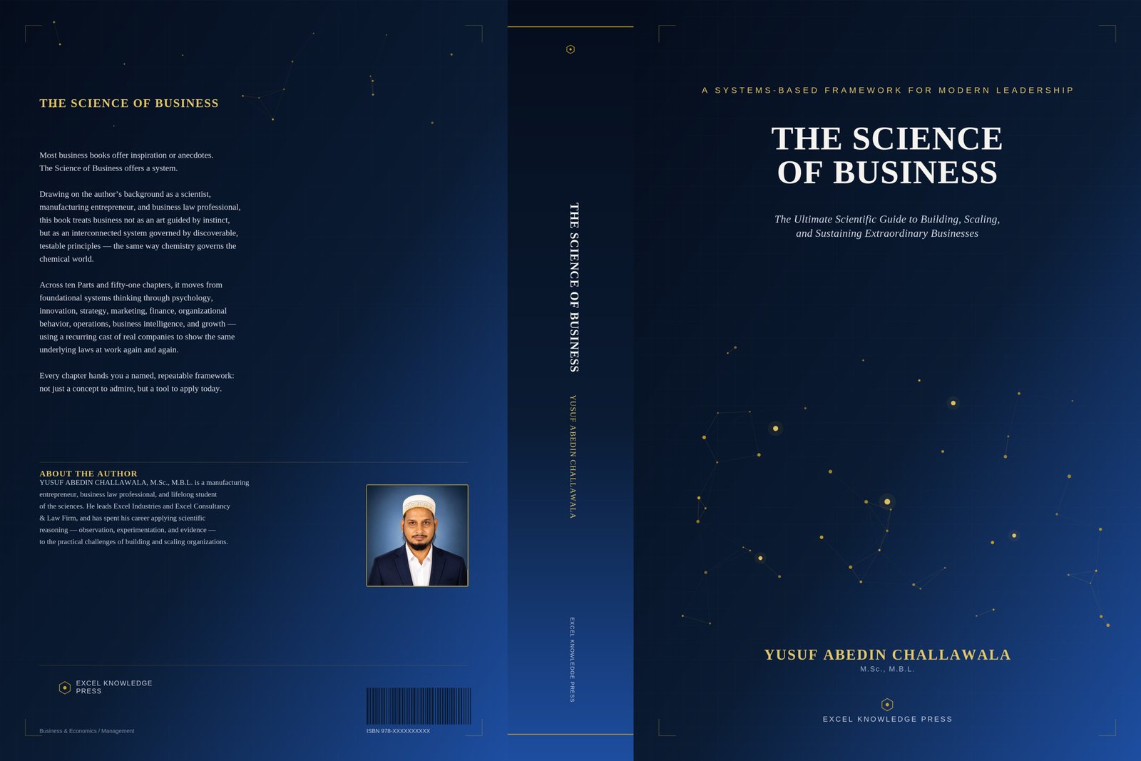 The Science of Business — full wraparound cover, front, spine, and back